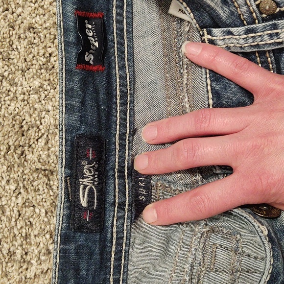 Silver Suki Women's Boot Cut Jeans Size 27W / 33L - Picture 7 of 8